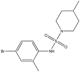 N-(4-bromo-2-methylphenyl)-4-methylpiperidine-1-sulfonamide Struktur