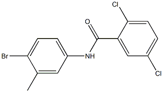 N-(4-bromo-3-methylphenyl)-2,5-dichlorobenzamide Struktur