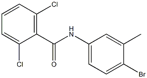 N-(4-bromo-3-methylphenyl)-2,6-dichlorobenzamide Struktur