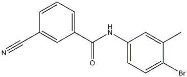 N-(4-bromo-3-methylphenyl)-3-cyanobenzamide Struktur