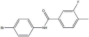 N-(4-bromophenyl)-3-fluoro-4-methylbenzamide Struktur