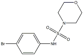 N-(4-bromophenyl)morpholine-4-sulfonamide Struktur