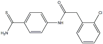 N-(4-carbamothioylphenyl)-2-(2-chlorophenyl)acetamide Struktur