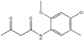 N-(4-chloro-2-methoxy-5-methylphenyl)-3-oxobutanamide Struktur