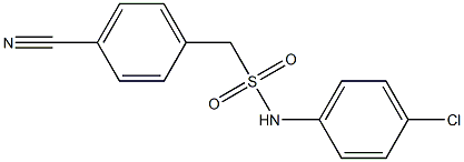 N-(4-chlorophenyl)-1-(4-cyanophenyl)methanesulfonamide Struktur