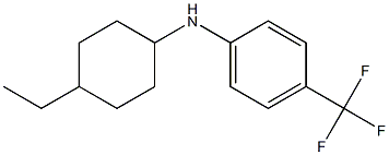 N-(4-ethylcyclohexyl)-4-(trifluoromethyl)aniline Struktur