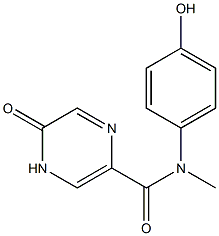 N-(4-hydroxyphenyl)-N-methyl-5-oxo-4,5-dihydropyrazine-2-carboxamide Struktur