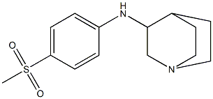 N-(4-methanesulfonylphenyl)-1-azabicyclo[2.2.2]octan-3-amine Struktur