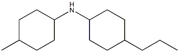 N-(4-methylcyclohexyl)-4-propylcyclohexan-1-amine Struktur