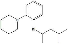 N-(4-methylpentan-2-yl)-2-(piperidin-1-yl)aniline Struktur