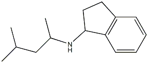 N-(4-methylpentan-2-yl)-2,3-dihydro-1H-inden-1-amine Struktur