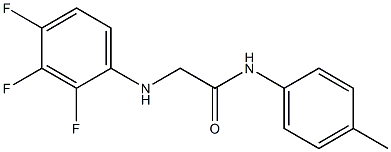 N-(4-methylphenyl)-2-[(2,3,4-trifluorophenyl)amino]acetamide Struktur