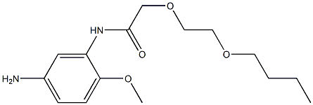 N-(5-amino-2-methoxyphenyl)-2-(2-butoxyethoxy)acetamide Struktur