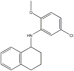 N-(5-chloro-2-methoxyphenyl)-1,2,3,4-tetrahydronaphthalen-1-amine Struktur