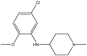 N-(5-chloro-2-methoxyphenyl)-1-methylpiperidin-4-amine Struktur