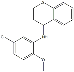 N-(5-chloro-2-methoxyphenyl)-3,4-dihydro-2H-1-benzothiopyran-4-amine Struktur