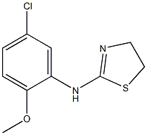 N-(5-chloro-2-methoxyphenyl)-4,5-dihydro-1,3-thiazol-2-amine Struktur