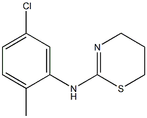 N-(5-chloro-2-methylphenyl)-5,6-dihydro-4H-1,3-thiazin-2-amine Struktur