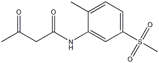 N-(5-methanesulfonyl-2-methylphenyl)-3-oxobutanamide Struktur