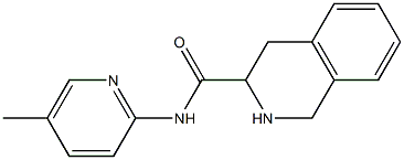 N-(5-methylpyridin-2-yl)-1,2,3,4-tetrahydroisoquinoline-3-carboxamide Struktur