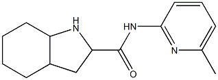 N-(6-methylpyridin-2-yl)-octahydro-1H-indole-2-carboxamide Struktur