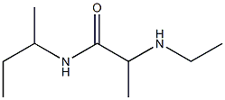 N-(butan-2-yl)-2-(ethylamino)propanamide Struktur