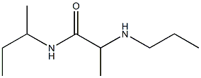 N-(butan-2-yl)-2-(propylamino)propanamide Struktur