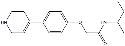 N-(butan-2-yl)-2-[4-(1,2,3,6-tetrahydropyridin-4-yl)phenoxy]acetamide Struktur