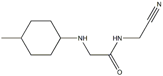 N-(cyanomethyl)-2-[(4-methylcyclohexyl)amino]acetamide Struktur