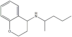 N-(pentan-2-yl)-3,4-dihydro-2H-1-benzopyran-4-amine Struktur