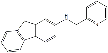 N-(pyridin-2-ylmethyl)-9H-fluoren-2-amine Struktur