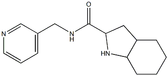 N-(pyridin-3-ylmethyl)-octahydro-1H-indole-2-carboxamide Struktur