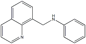 N-(quinolin-8-ylmethyl)aniline Struktur