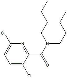 N,N-dibutyl-3,6-dichloropyridine-2-carboxamide Struktur