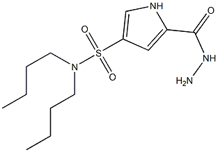 N,N-dibutyl-5-(hydrazinocarbonyl)-1H-pyrrole-3-sulfonamide Struktur