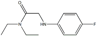 N,N-diethyl-2-[(4-fluorophenyl)amino]acetamide Struktur