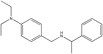 N,N-diethyl-4-{[(1-phenylethyl)amino]methyl}aniline Struktur