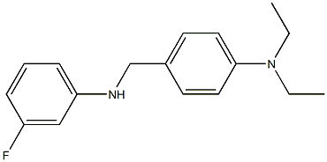 N,N-diethyl-4-{[(3-fluorophenyl)amino]methyl}aniline Struktur