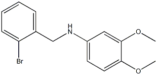 N-[(2-bromophenyl)methyl]-3,4-dimethoxyaniline Struktur