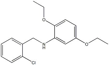 N-[(2-chlorophenyl)methyl]-2,5-diethoxyaniline Struktur