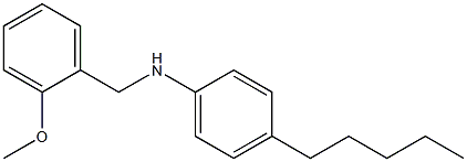 N-[(2-methoxyphenyl)methyl]-4-pentylaniline Struktur