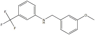 N-[(3-methoxyphenyl)methyl]-3-(trifluoromethyl)aniline Struktur