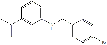 N-[(4-bromophenyl)methyl]-3-(propan-2-yl)aniline Struktur