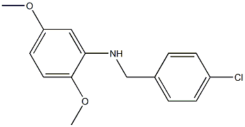 N-[(4-chlorophenyl)methyl]-2,5-dimethoxyaniline Struktur