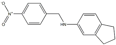 N-[(4-nitrophenyl)methyl]-2,3-dihydro-1H-inden-5-amine Struktur