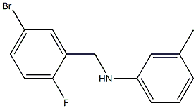 N-[(5-bromo-2-fluorophenyl)methyl]-3-methylaniline Struktur