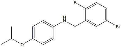 N-[(5-bromo-2-fluorophenyl)methyl]-4-(propan-2-yloxy)aniline Struktur