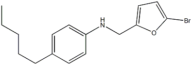 N-[(5-bromofuran-2-yl)methyl]-4-pentylaniline Struktur