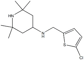 N-[(5-chlorothiophen-2-yl)methyl]-2,2,6,6-tetramethylpiperidin-4-amine Struktur