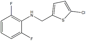 N-[(5-chlorothiophen-2-yl)methyl]-2,6-difluoroaniline Struktur